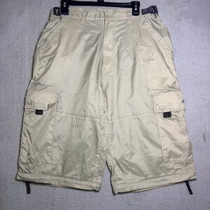 DFX Utilities Cargo Shorts Men’s 34 Ripstop Polyester Adjustable Waist Vintage